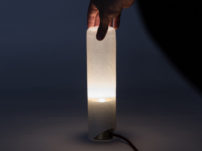 Crackle Lamp T1 Alabaster